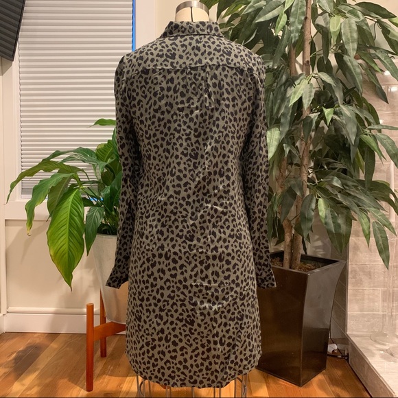 H&M Divided black green leopard print dress - Picture 2 of 4